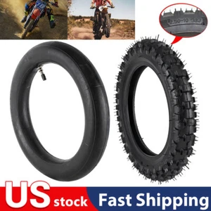 2.50 - 10" Tire & Inner Tube For Honda CRF50F XR50R 2.50x10 2.5-10 Dirt Pit Bike - Picture 1 of 12