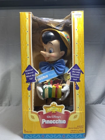 Disney Classics Pinocchio Telco Wind Up Musical Figure Holding Gift Cover