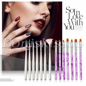 14pcs/set UV Gel Nail Art Brush Polish Painting Pen Salon Manicure DIY Tool - Picture 1 of 9