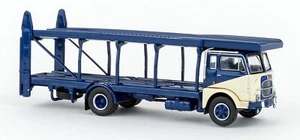 Fiat 642 Autotransporter dunkelblau, hellbeige, 1962, Brekina 58483 1/87 - Bild 1 von 1