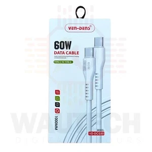 VEN-DENS Fast Charging 60W Type C to Type C USB Data Cable for Samsung Galaxy - Picture 1 of 5