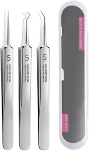 Professional Facial Blackhead Remover Tweezers,Extractor Acne Removal Kit Pimple - Picture 1 of 8