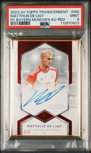 Topps Transcendent Matthijs De Ligt/5 en tarjeta automática PSA 9 COMO NUEVO #BAYA-MD - Imagen 1 de 2