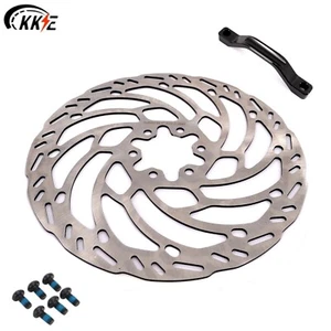 KKE 220MM Front Brake Disc &Rotor Bracket Fit SurRon Light Bee X 2019-2024 Black - Picture 1 of 16