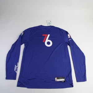 Philadelphia 76ers Nike NBA Authentics Dri-Fit Long Sleeve Shirt Men's New