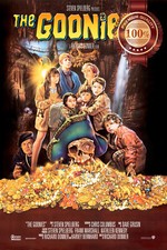 THE GOONIES V2 1985 80s KIDS IN CAVE CINEMA ORIGINAL MOVIE PRINT PREMIUM POSTER