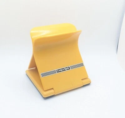 Vintage 1970s Letter Rack Holder Mail Adjustable Yellow Plastic Retro Funky Gift - Image 1 of 4