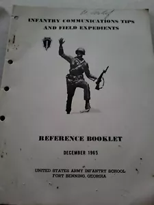Vintage  army Handbook Inf Communication Tips & Field Expedients  (1964) - Picture 1 of 4