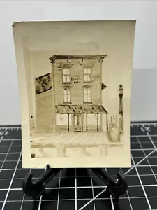 Antique F&AM Umatilla Masonic Lodge Hall Echo Oregon Original Photograph - Picture 1 of 7
