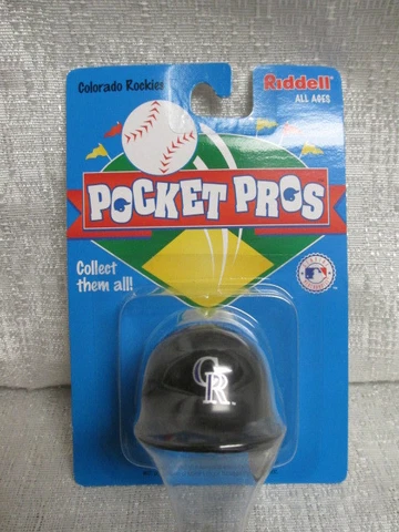 1997 Colorado Rockies Riddell Pocket Pros Baseball Mini Helmet Cover