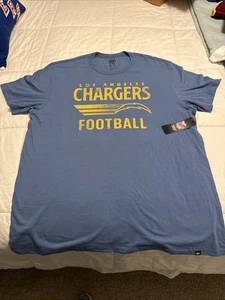 Los Angeles Chargers Football ‘47 Brand T-shirt Men’s Size 2XL NWT - Picture 1 of 7
