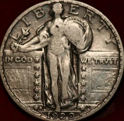 1929-S San Francisco Mint Silver Standing Liberty Quarter - Image 1 of 2