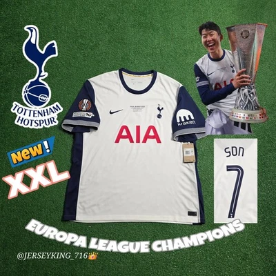 Nike Tottenham Hotspur Son Heung -Min #7 2025 Europa League Final Jersey New XXL - Image 1 of 4