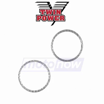 Twin Power Exhaust Gaskets for 1986-1993 Harley Davidson FXRS-SP Low Rider jx Foto 1 de 4