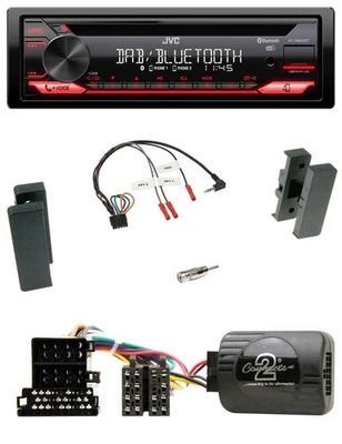 JVC CD DAB USB Bluetooth Lenkrad Autoradio für Seat Leon 2002-2006 Toledo 2002-2 - Bild 1 von 4