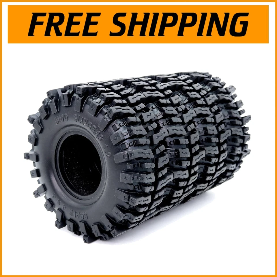 4pcs 1.9 Soft Sticky Mud Slingers Tires - Perfect for Traxxas & Axial Crawlers - Image 1 of 4
