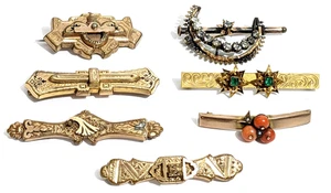 Traumhaftes Konvolut antiker goldgefüllter viktorianischer Broschen Anstecknadeln Schmuck 36,8 Gramm - Bild 1 von 14