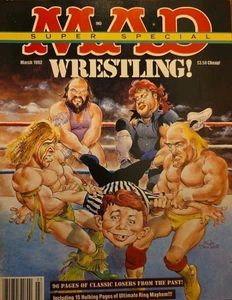 Mad Magazine March 1992 Hulk Hogan Ultimate Warrior Undertaker Earthquake - Picture 1 of 15