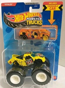 Hot Wheels Monster Trucks Totaled Bonus Car Blind Sided Van Diecast  - Bild 1 von 2