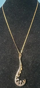 Colgante y cadena Lucy Q Drip Vermeil. Chapado en oro plata 925. Lucy Quartermain. - Imagen 1 de 20