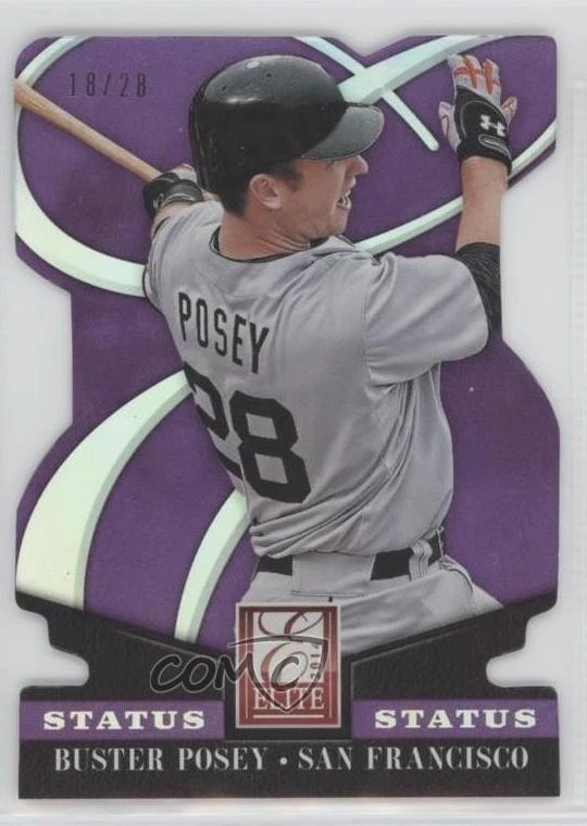 2014 Panini Donruss Elite Status Die-Cut /28 Buster Posey #42 - Image 1 of 2
