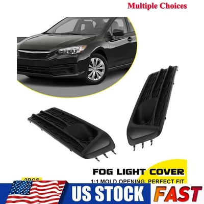 Cubierta de luz antiniebla para parachoques delantero izquierdo o derecho negro para Subaru Impreza 2020-2023 Foto 1 de 4