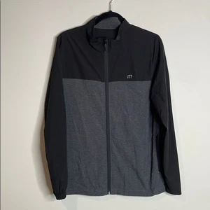 Travis Mathew Men's Black and Gray Gate Change Jacket Size Small *Flaw read* - Picture 1 of 8