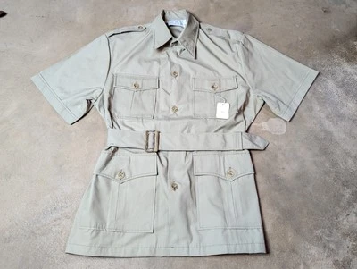 VINTAGE NOS ORVIS Mens Blazer Khaki Safari Jacket Hunting L USA Belted  - Image 1 of 4