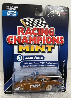 2025 Racing Champions ~ Gold Strike Chase ~ John Force Peak NHRA Funny Car Camaro SS Foto 1 de 3