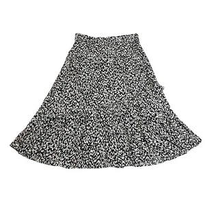 Talbots Animal Print Stufen Midi Rock Gr. Small leicht **KLEINER FEHLER** - Bild 1 von 10