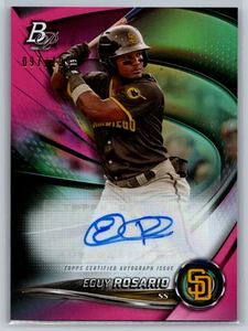 Eguy Rosario 2022 Bowman Platinum Top Prospekt Auto Pink /199 TOP-12 Padres - Bild 1 von 2