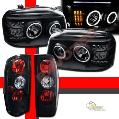 Faros proyectores LED halo doble G3 y luces traseras para Nissan Frontier 01-04 Foto 1 de 4