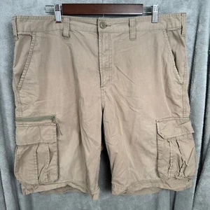 Pantalones Cortos Carga Sonoma Life Style Para Hombre 38 Beige Algodón Bolsillos Informales Frente Plano - Imagen 1 de 11