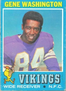 1971 TOPPS Gene Washington VIKINGS Michigan State MSU SPARTANS - Picture 1 of 1