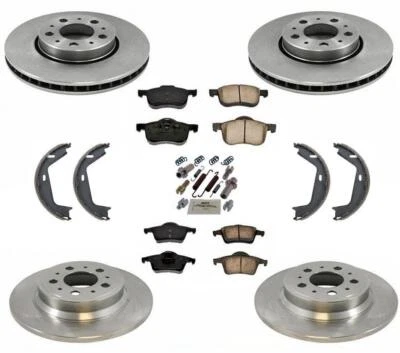 Kit de 8 rotores de freno de disco delanteros 286 mm traseros 288 mm para Volvo XC70 03-07 Foto 1 de 4