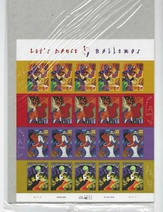  3939-3942    Latin Dances, Let’s Dance    MNH 37¢ sheet of 20    Issued in 2005 - Picture 1 of 2