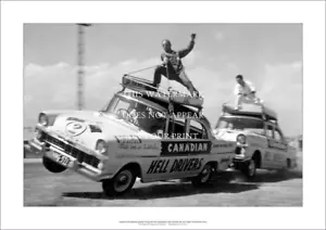 Canadian Hell Drivers Art Print – Riders on Holden EK 1962 – 3 sizes Poster - Picture 1 of 5