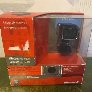 Factory Sealed ~ Microsoft Lifecam HD-5000 720p HD Webcam Camera - Picture 1 of 12