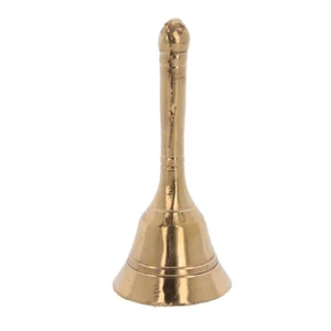 Campana de Oración Templo Ghanti Hindú Pooja Puja Aarti Mandir Antigua Campana de Mano - Imagen 1 de 3