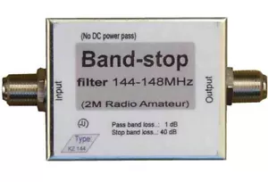 Bandstoppfilter 2m Amateurfunk, Bandstoppfilter 144 -148MHz - Bild 1 von 2