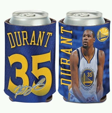 KEVIN DURANT GOLDEN STATE WARRIORS SOFT FOAM CAN BOTTLE COOZIE KOOZIE COOLER Cover
