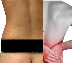 NEW Discreet Pelvic Back Pain Black Belt Support Backache Instant Strain relief  - Picture 1 of 4