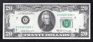 FR 2068-G* 1969-A $20 *STAR* FRN FEDERAL RESERVE NOTE CHICAGO, IL GEM UNC - Picture 1 of 2