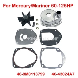 Water Pump Impeller Repair Kit for Mercury Outboard Engine 60-125HP 46-8M0113799 - Picture 1 of 1