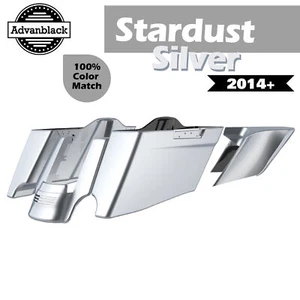 Alforjas STARDUST PLATEADAS se adapta a Harley 2014+ CVO cónicas estiradas extendidas - Imagen 1 de 19