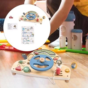 Kids Busy Board Wooden Sensory Board Sensory Toys for Toddlers Children Baby - Picture 1 of 7