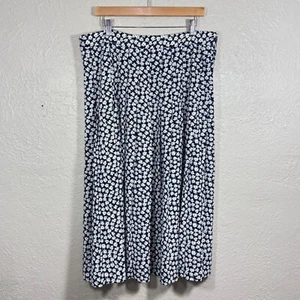 Vtg Cottage Floral Maxi Skirt 18/20 Daisy Pleat A-Line Country Trad Wife Pinup - Picture 1 of 10