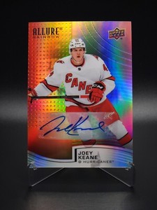 Joey Keane 2021-22 Upper Deck Allure #R-15 Full Rainbow Auto Rookie Carolina