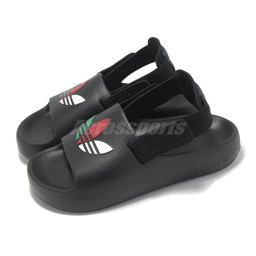 adidas Originals Adifom Adilette J Core Black White Red Kids Youth Sandal JP5522