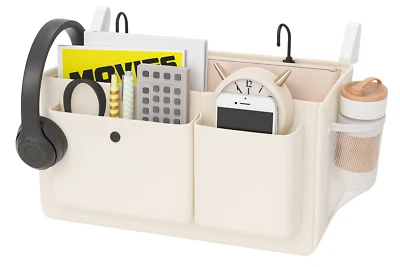 床边置物架收纳夹 | 无工具、手机支架,栏杆贴合 — 第 1/4 张图片